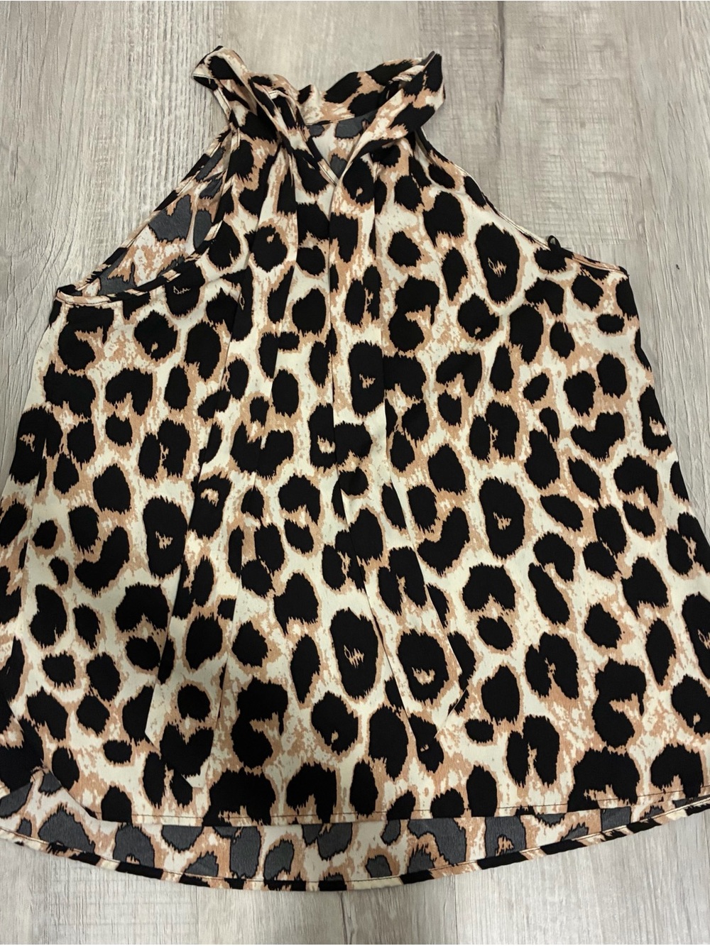 shein leopard print halter top